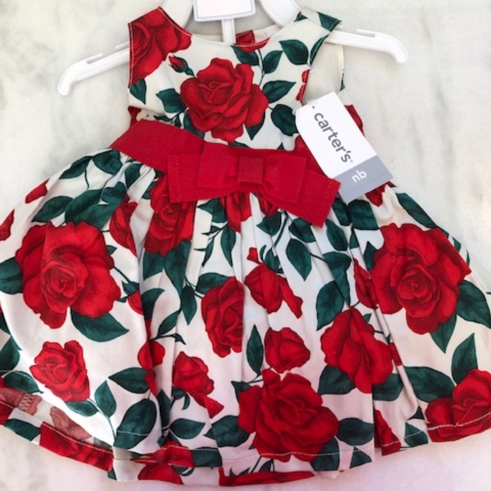 Carters Rose Dress - Newborn